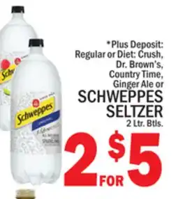 C Town SCHWEPPES SELTZER offer