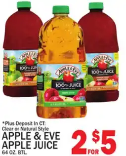 C Town APPLE & EVE APPLE JUICE offer