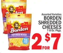 C Town BORDEN SHREDDED CHEESES offer