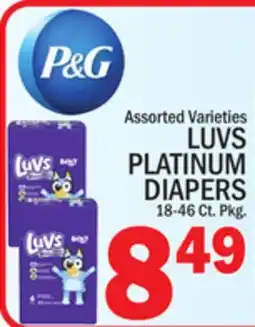 C Town LUVS PLATINUM DIAPERS offer