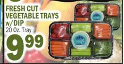 C Town FRESH CUT VEGETABLE TRAYS w/DIP offer