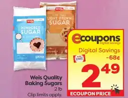 Weis Markets Weis Quality Baking Sugars offer