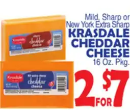 Bravo Supermarkets KRASDALE CHEDDAR CHEESE offer