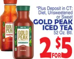 Bravo Supermarkets GOLD PEAK ICED TEA offer