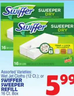 Bravo Supermarkets SWIFFER SWEEPER REFILL 16 Ct. Box offer