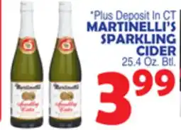 Bravo Supermarkets MARTINELLI'S SPARKLING CIDER offer