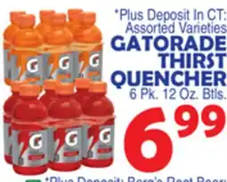 Bravo Supermarkets GATORADE THIRST QUENCHER offer