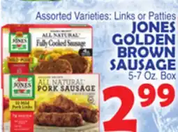 Bravo Supermarkets JONES GOLDEN BROWN SAUSAGE offer