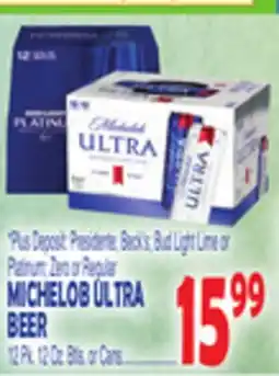 Bravo Supermarkets MICHELOB ULTRA BEER offer