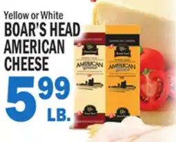 Bravo Supermarkets BOAR'S HEAD AMERICAN CHEESE offer