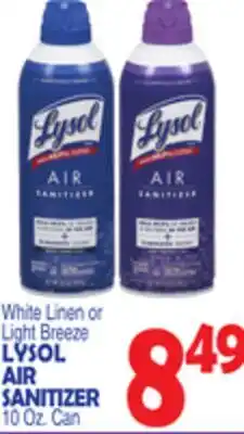 Bravo Supermarkets LYSOL AIR SANITIZER offer