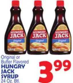 Bravo Supermarkets HUNGRY JACK SYRUP offer