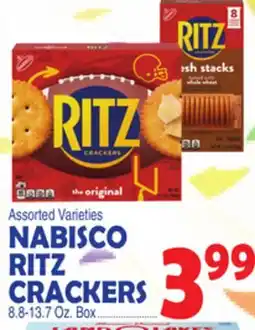 Bravo Supermarkets NABISCO RITZ CRACKERS offer