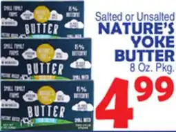 Bravo Supermarkets NATURE'S YOKE BUTTER offer
