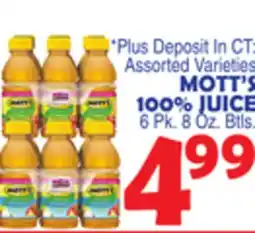 Bravo Supermarkets MOTT'S 100% JUICE offer