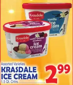 Bravo Supermarkets KRASDALE ICE CREAM offer