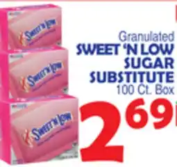 Bravo Supermarkets SWEET'N LOW SUGAR SUBSTITUTE offer