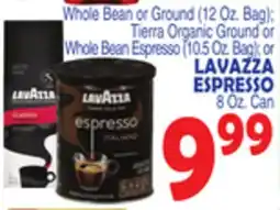 Bravo Supermarkets LAVAZZA ESPRESSO 8 Oz. Can offer