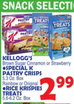 Bravo Supermarkets KELLOGG'S Brown Sugar Cinnamon or Strawberry • SPECIAL PASTRY offer
