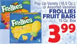Bravo Supermarkets FROLLIES FRUIT BARS 15 Oz. Box offer