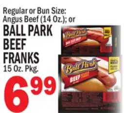 Bravo Supermarkets BALL PARK BEEF BEEF FRANKS 15 Oz. Pkg offer