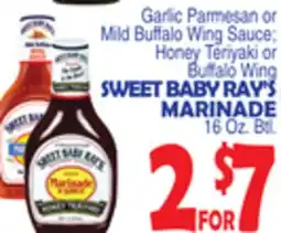 Bravo Supermarkets SWEET BABY RAY'S MARINADE offer