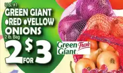 Bravo Supermarkets GREEN GIANT RED, YELLOW ONIONS offer