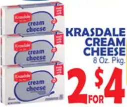 Bravo Supermarkets KRASDALE CREAM CHEESE offer