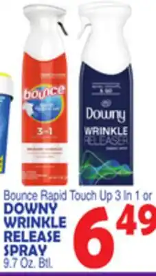 Bravo Supermarkets DOWNY WRINKLE RELEASE SPRAY offer