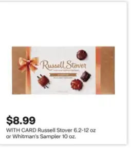 CVS Russell Stover 6.2-12 oz or Whitman's Sampler 10 oz offer