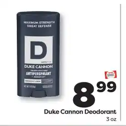 Weis Markets Duke Cannon Deodorant offer