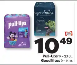 Weis Markets Pull-Ups 17-23 ct GoodNites 9-14 ct offer