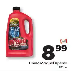 Weis Markets Drano Max Gel Opener offer