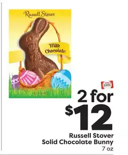Weis Markets Russell Stover Solid Chocolate Bunny offer
