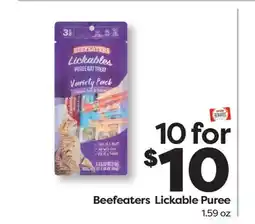 Weis Markets Beefeaters Lickable Puree offer