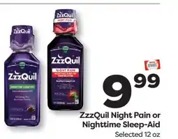 Weis Markets ZzzQuil Night Pain or Nighttime Sleep-Aid offer