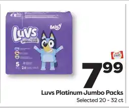 Weis Markets Luvs Platinum Jumbo Packs offer