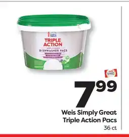 Weis Markets Weis Simply Great Triple Action Pacs offer
