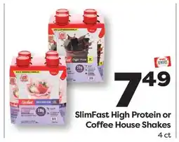 Weis Markets SlimFast High Protein or Coffee House Shakes offer
