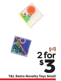 Weis Markets T & L Retro Novelty Toys Small offer