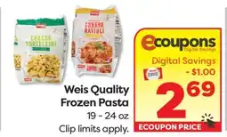 Weis Markets Weis Quality Frozen Pasta offer