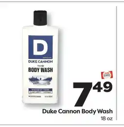 Weis Markets Duke Cannon Body Wash offer