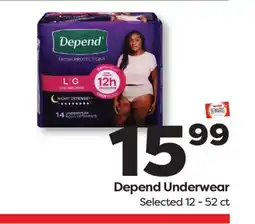 Weis Markets Depend Underwear offer