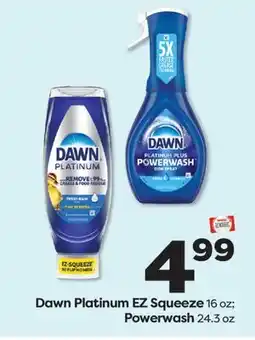 Weis Markets Dawn Platinum EZ Squeeze 16 oz Powerwash 24.3 oz offer
