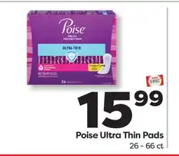 Weis Markets Poise Ultra Thin Pads offer