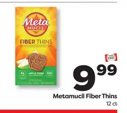 Weis Markets Metamucil Fiber Thins offer