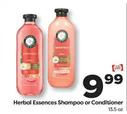 Weis Markets Herbal Essences Shampoo or Conditioner offer