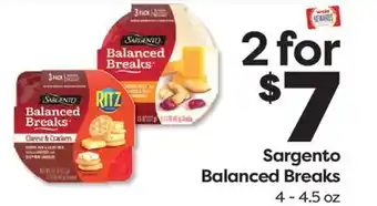 Weis Markets Sargento Balanced Breaks offer