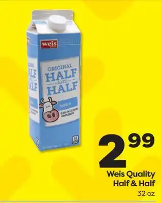 Weis Markets Weis Quality Half & Half offer