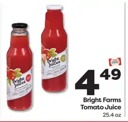 Weis Markets Bright Farms Tomato Juice offer